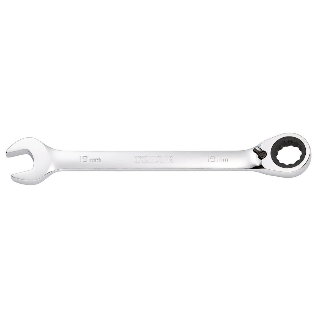 Draper HI-TORQ Metric Reversible Ratcheting Combination Spanner, 19mm 52008