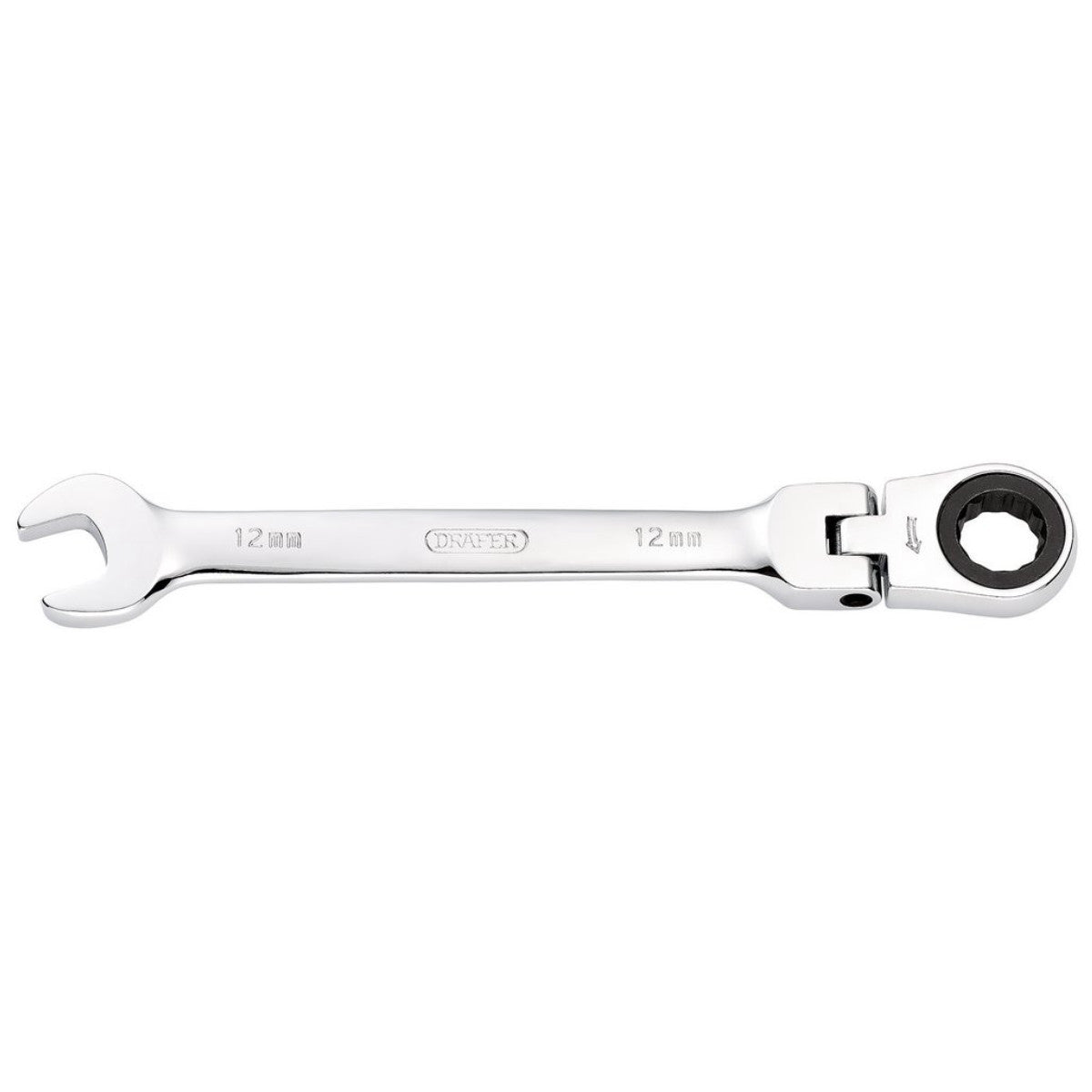 Draper HI-TORQ Metric Flexible Head Ratcheting Combination Spanner, 12mm 52013
