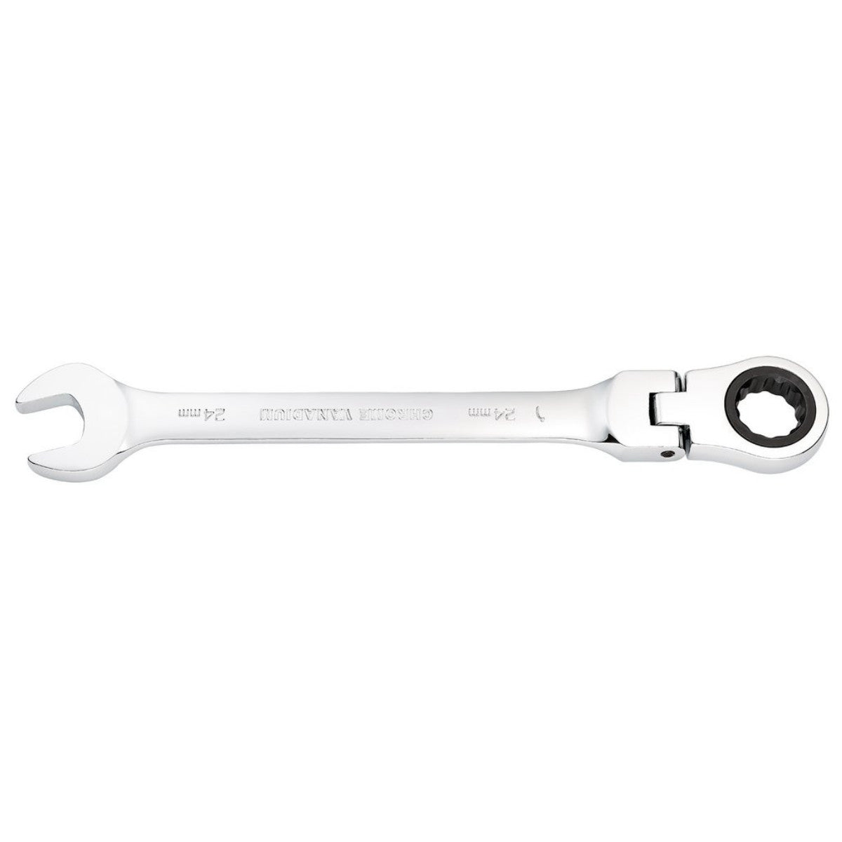 Draper HI-TORQ Metric Flexible Head Ratcheting Combination Spanner, 24mm 52025