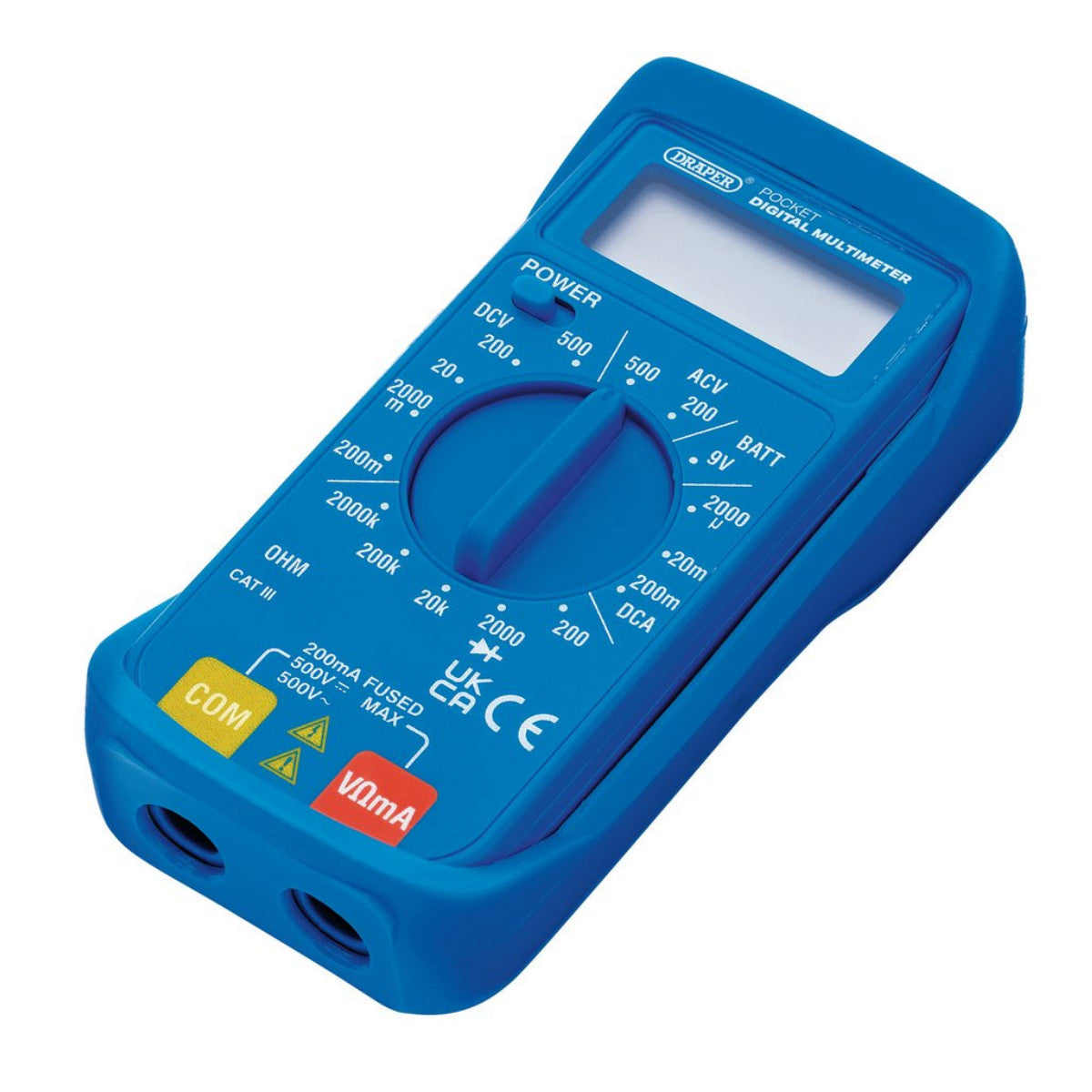 Draper Pocket Digital Multimeter, 500V, AC/DC 52320