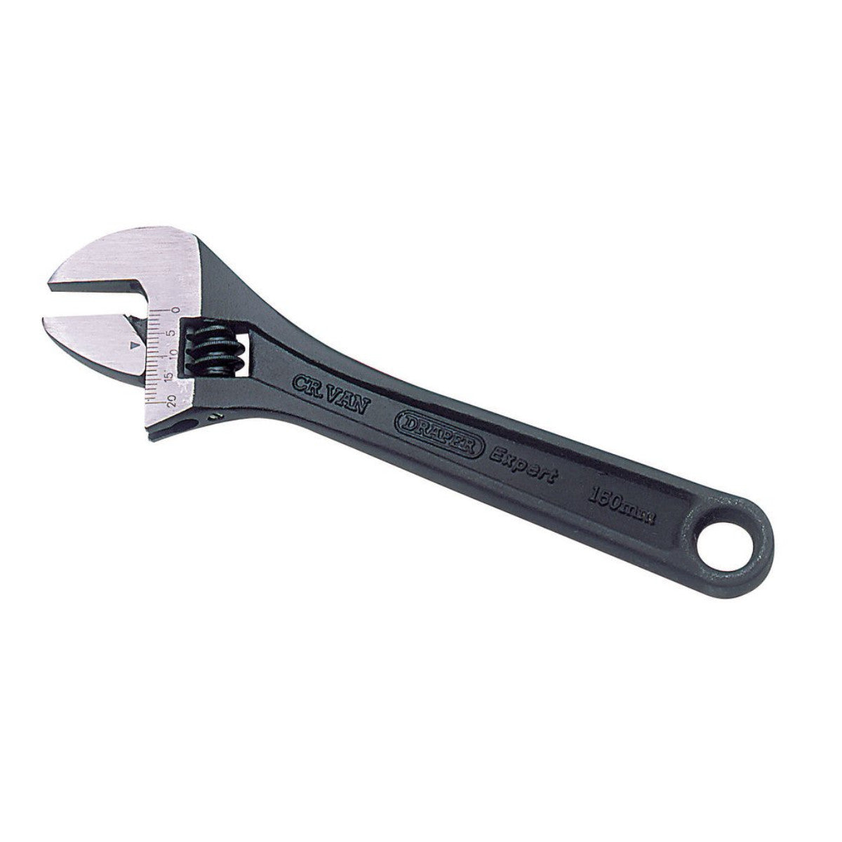 Draper Expert Crescent-Type Adjustable Wrench with Phosphate Finish, 150mm, 24mm 52679