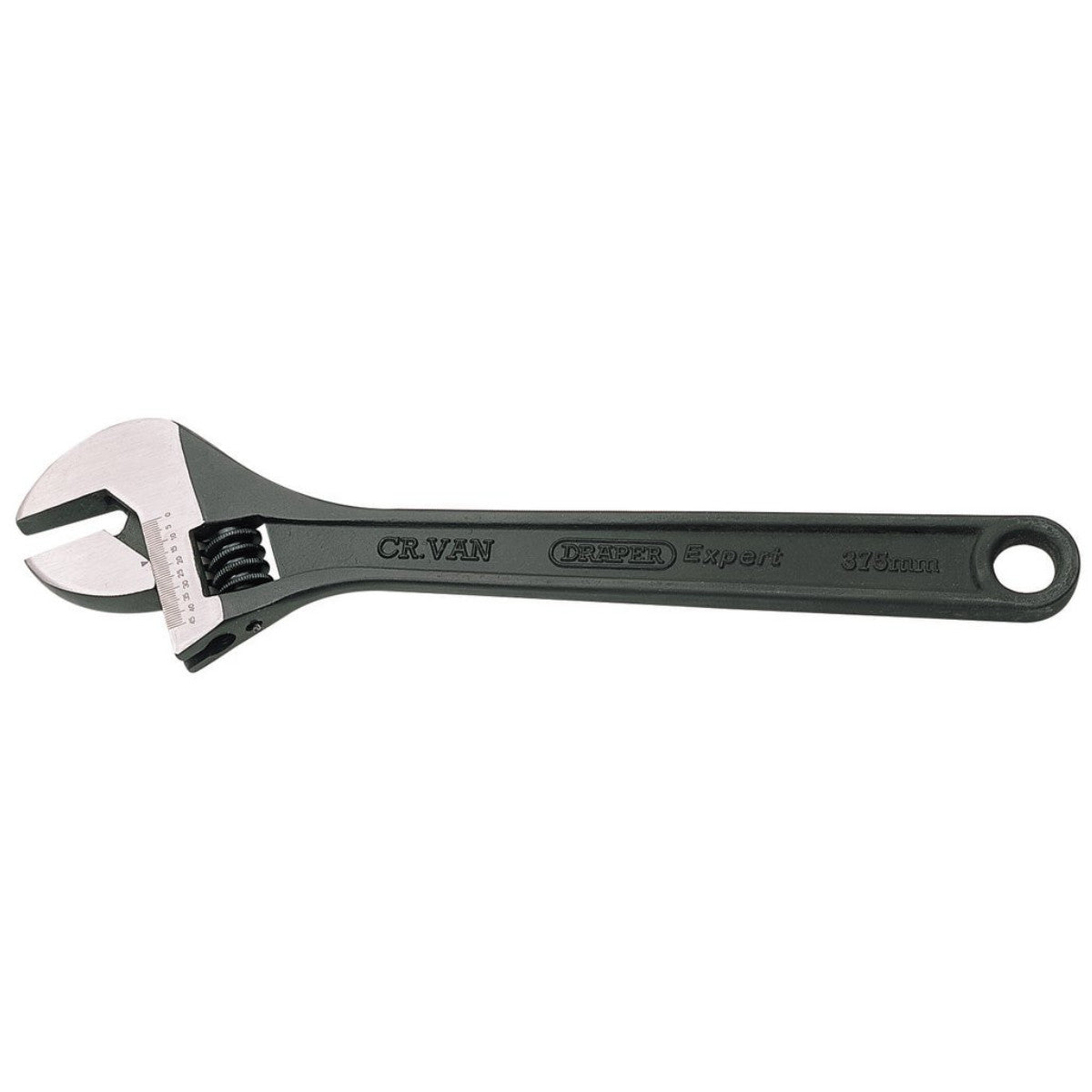 Draper Expert Crescent-Type Adjustable Wrench with Phosphate Finish, 375mm, 45mm 52683