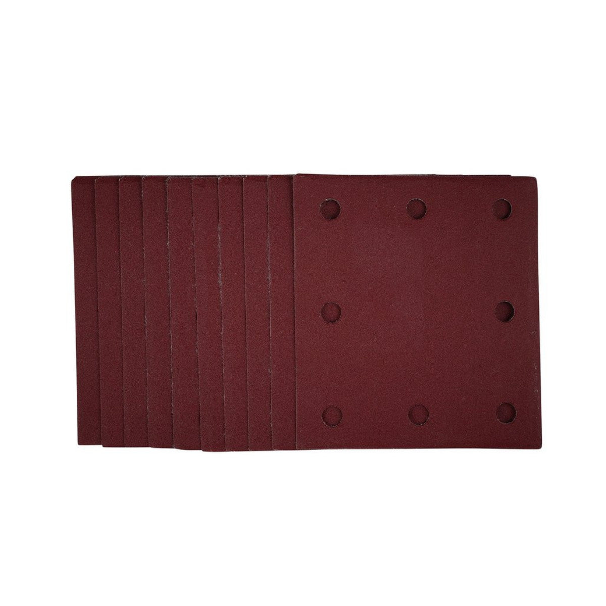 Draper 1/4 Sanding Sheets with Hook and Loop, 115 x 105mm, 240 Grit (Pack of 10) 53118