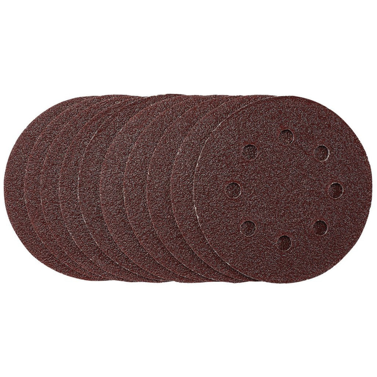 Draper Sanding Discs, 115mm, 40 Grit, Hook & Loop (Pack of 10) 53498