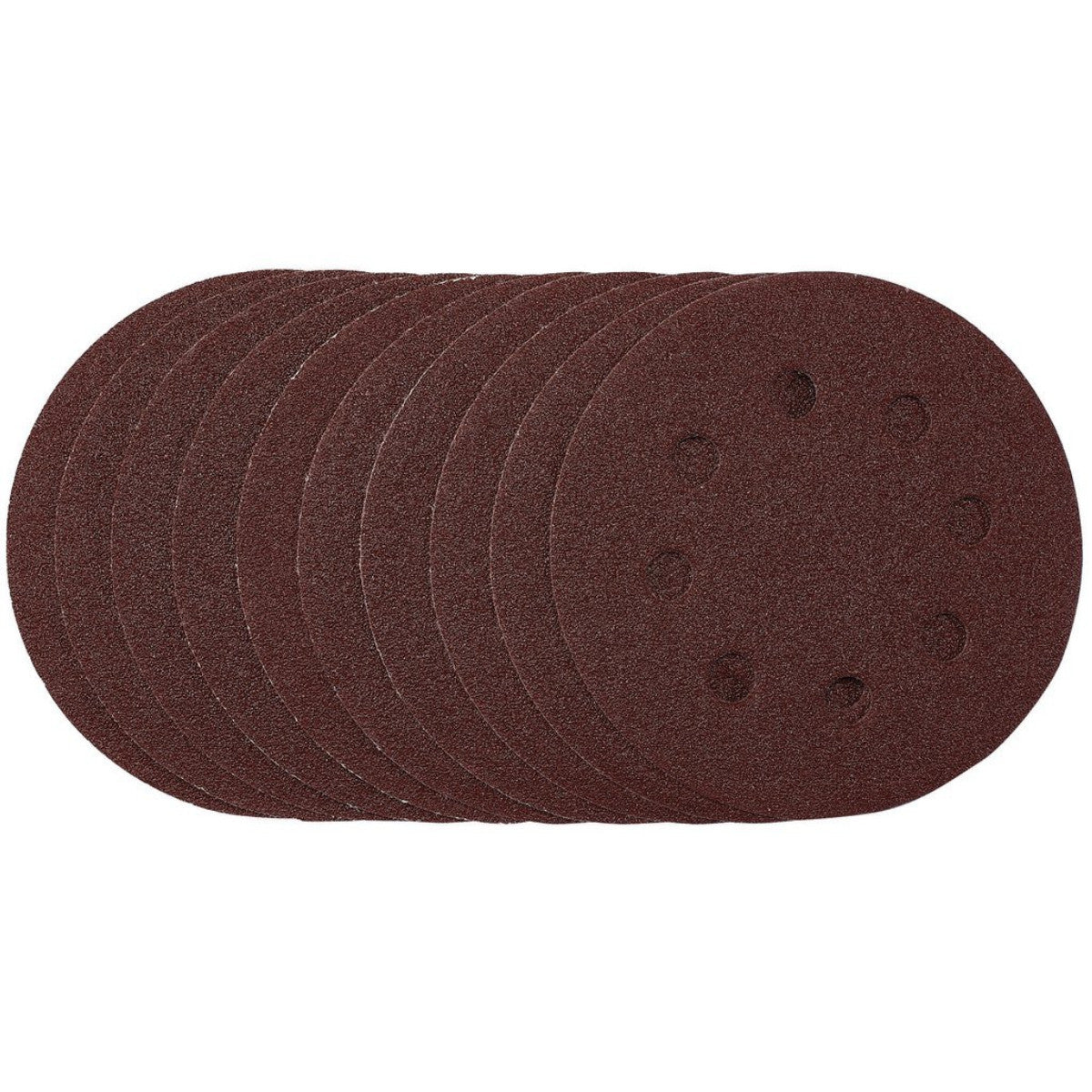 Draper Sanding Discs, 115mm, 80 Grit, Hook & Loop (Pack of 10) 53499