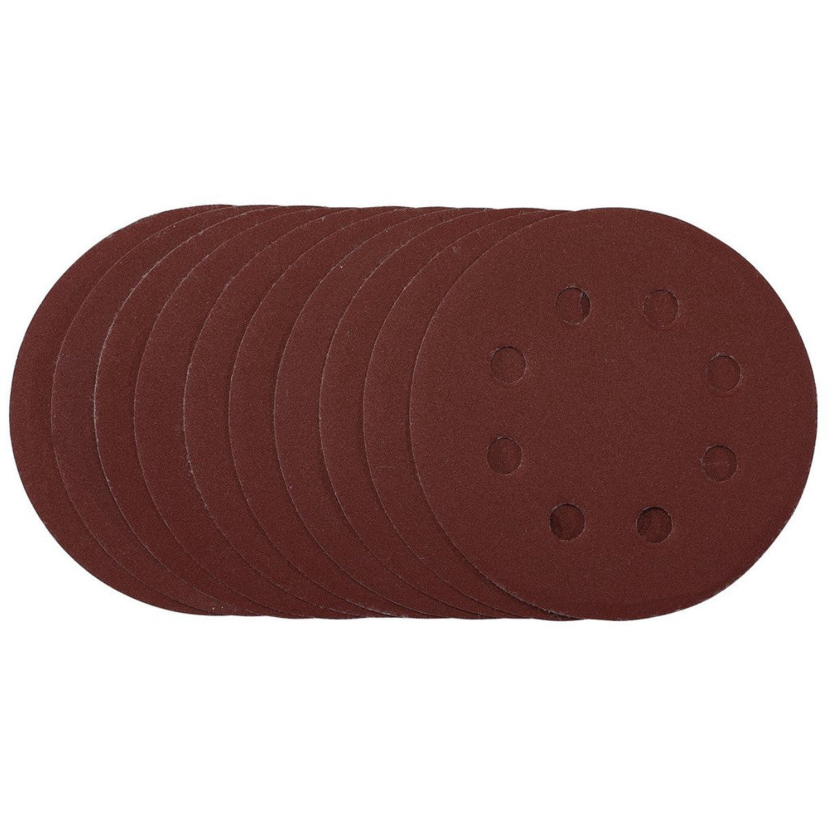Draper Sanding Discs, 115mm, 240 Grit, Hook & Loop (Pack of 10) 53501