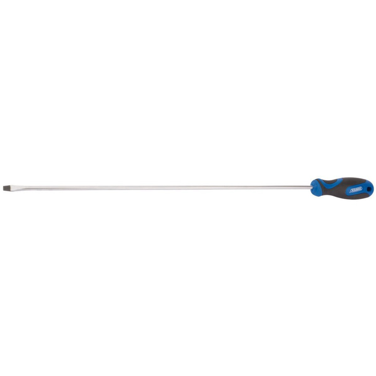 Draper Extra Long Reach Soft Grip Plain Slot Screwdriver, 6 x 450mm 53508