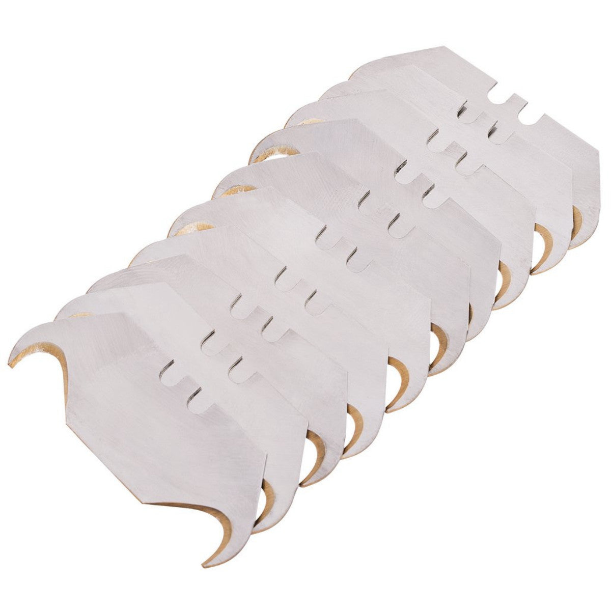 Draper Expert Two Notch Hooked Trimming Knife Blades (Pack of 10) 54225