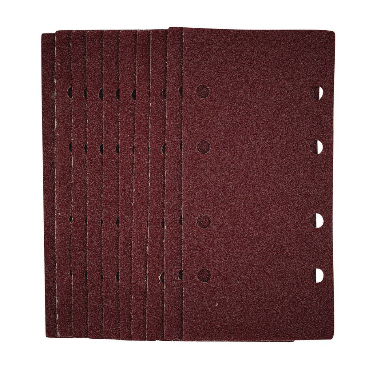 Draper 1/3 Sanding Sheets with Hook and Loop, 93 x 190mm, 40 Grit (Pack of 10) 54831
