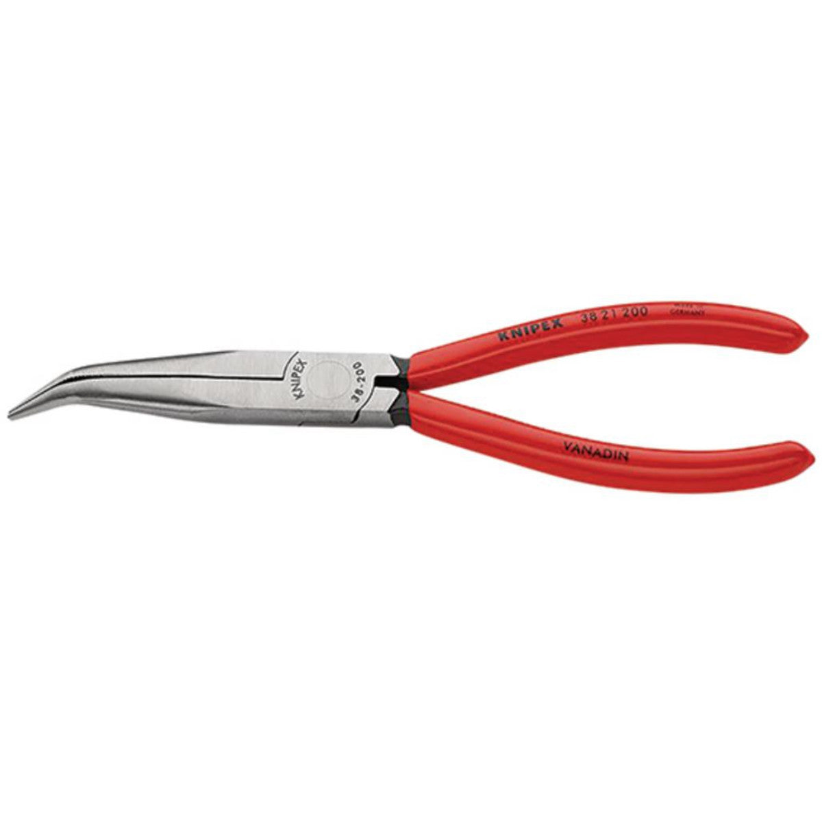 Knipex 38 21 200 Mechanics' Bent Nose Pliers, 200mm 55689