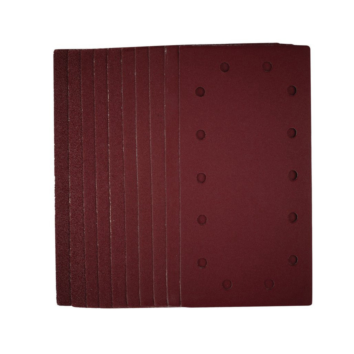 Draper 1/2 Sanding Sheets with Hook and Loop, 115 x 230mm, Assorted Grit (Pack of 10) 55866