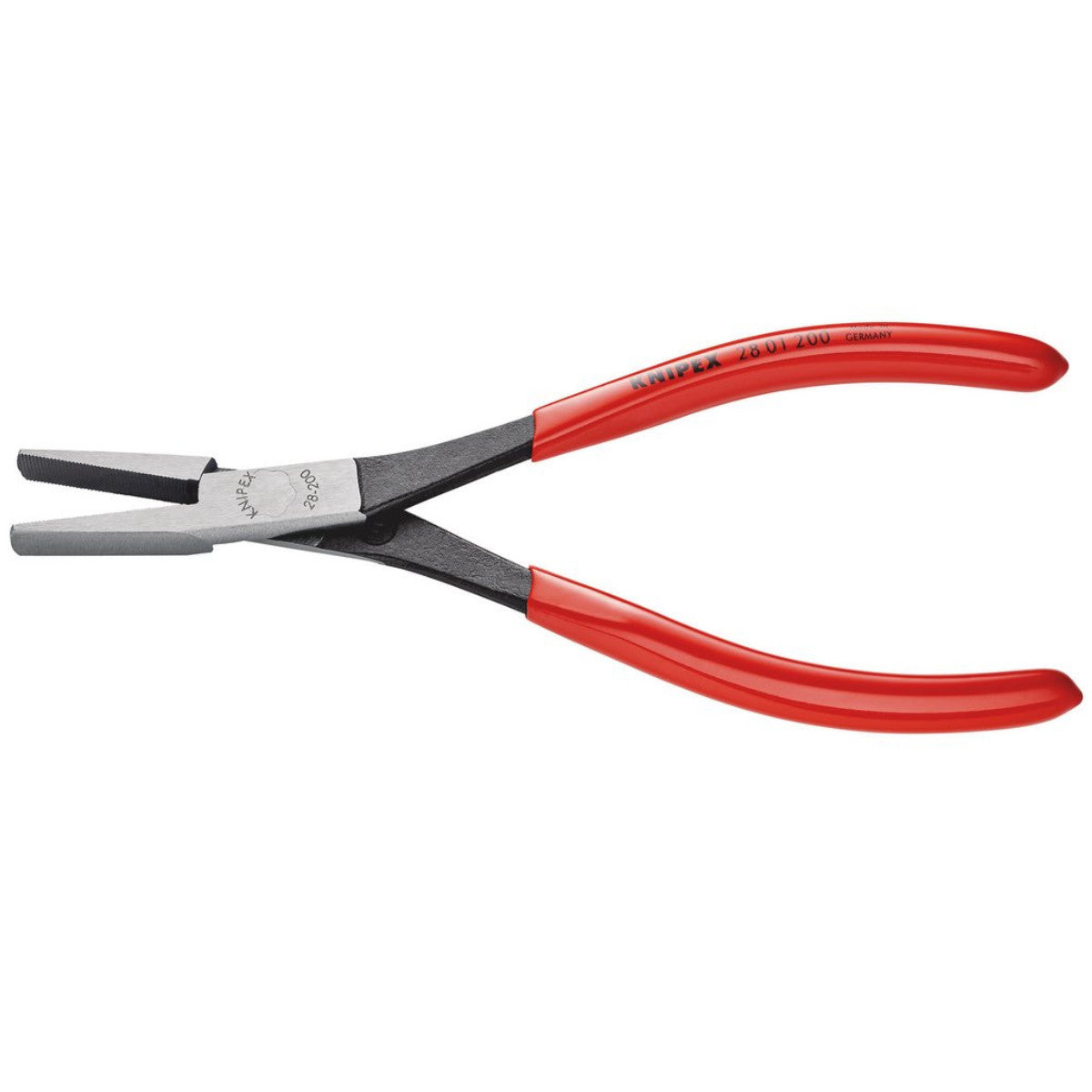 Knipex 28 01 200 Long Reach Needle Nose Pliers plastic coated black atramentized, 200mm 56041