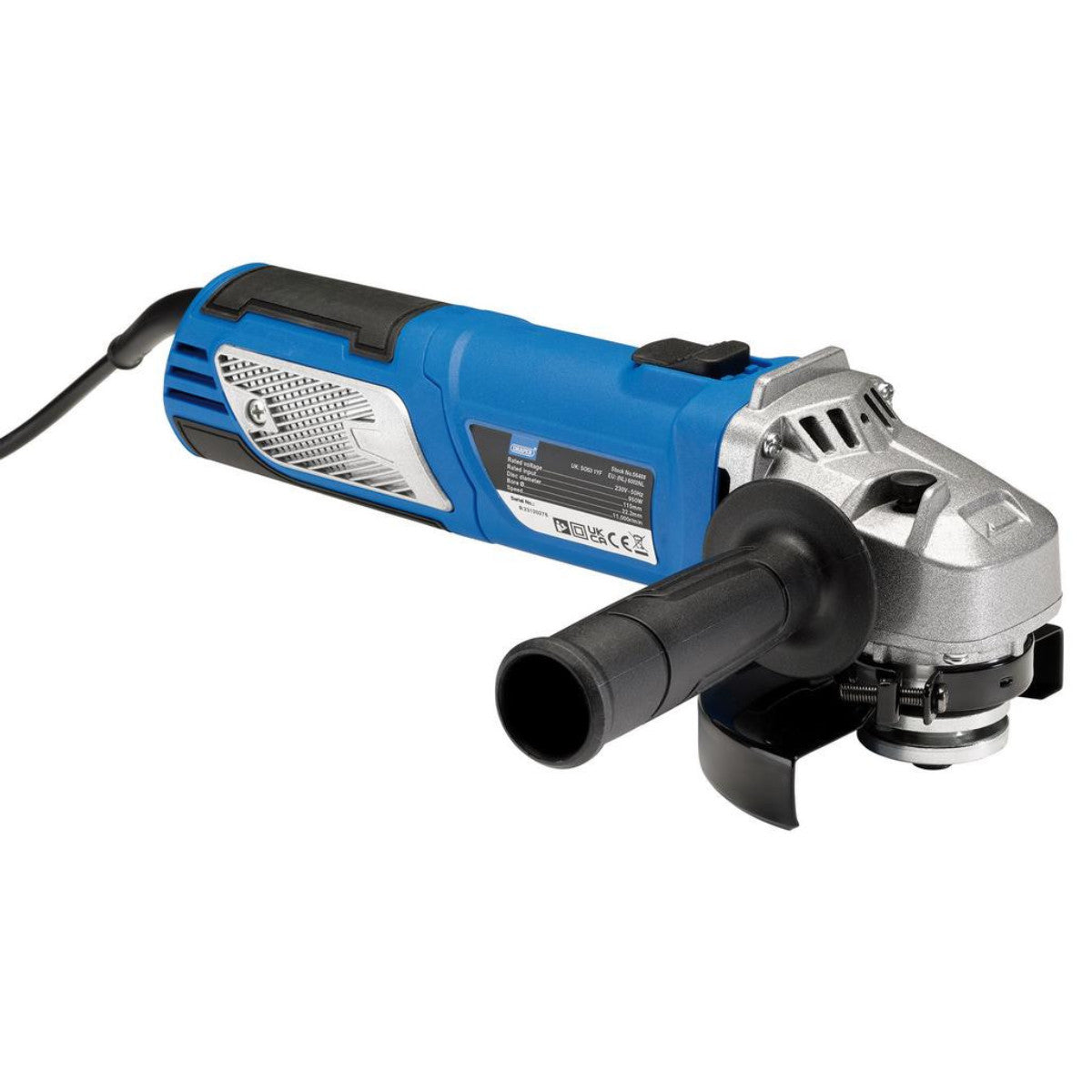 Draper 230V Angle Grinder, 115mm, 950W 56488