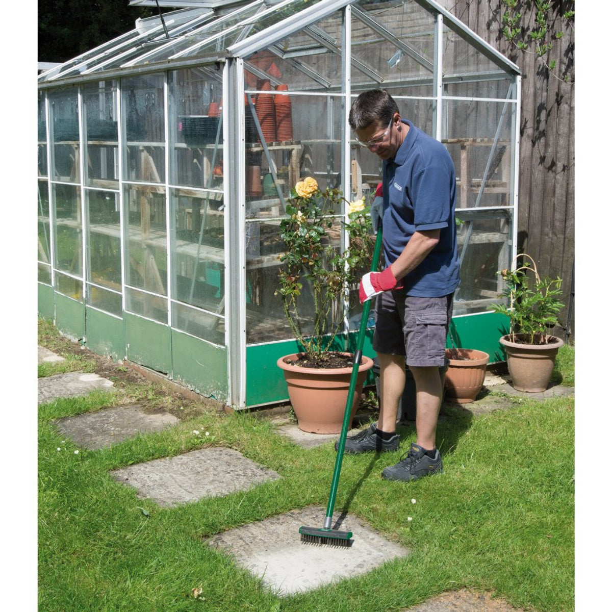 Draper Paving Brush Set with Twin Heads and Telescopic Handle 58683