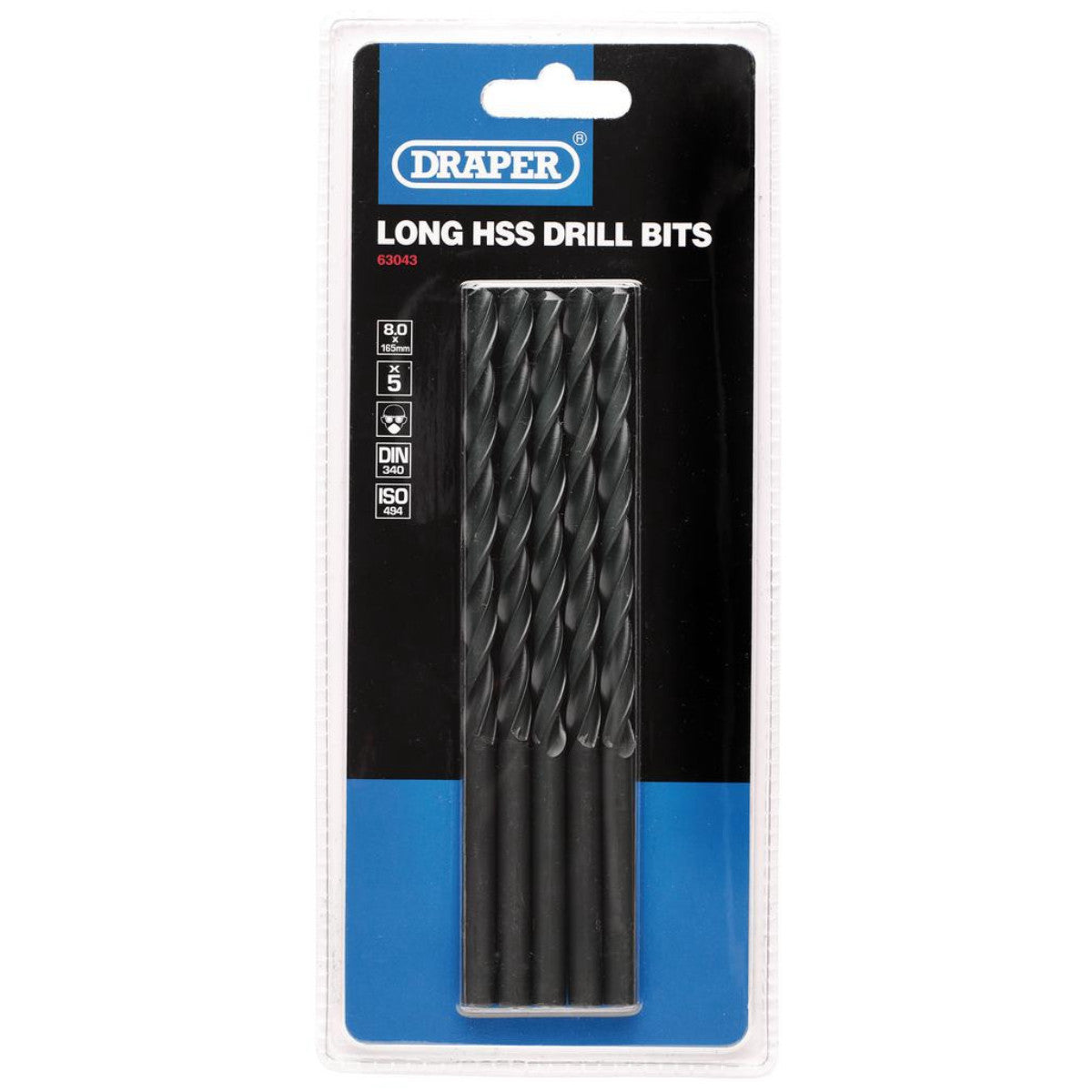 Draper Expert Long HSS Drill Bit (8.0mm) 63043