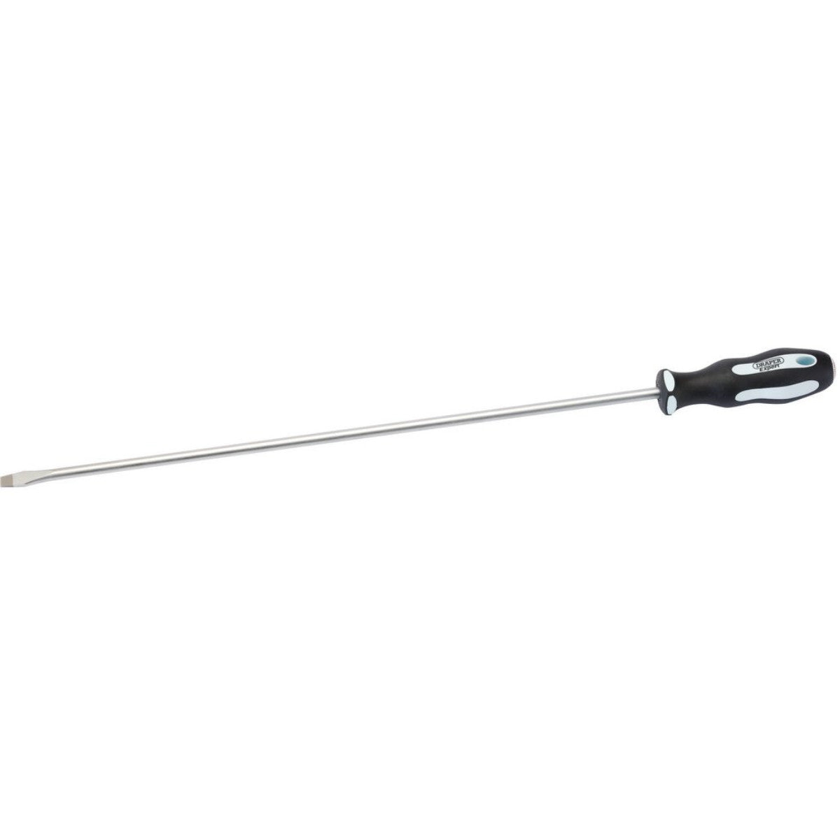 Draper Expert Plain Slot Extra Long Reach Soft Grip Screwdriver, 8 x 450mm 63592