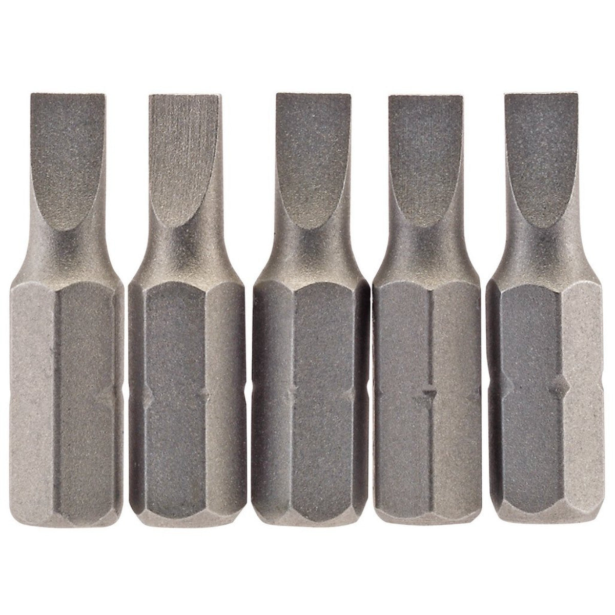 Draper Plain Slot Insert Bit, 4.5 mm, 1/4" Hex, 25mm Long (Pack of 5) 64008