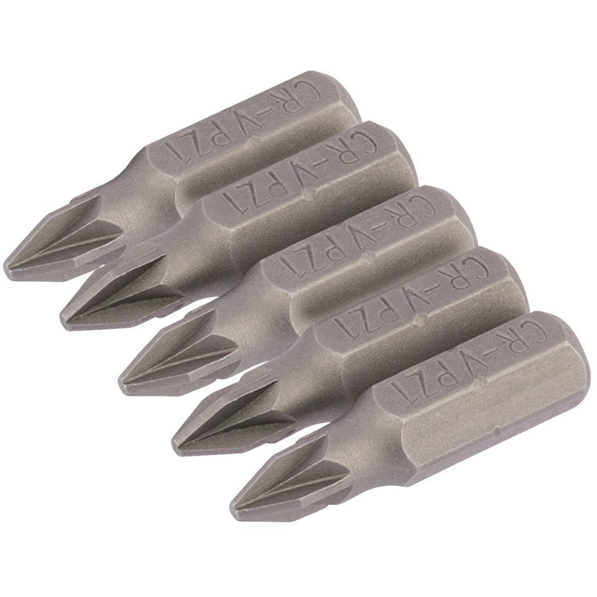 Draper PZ Type Insert Bit, No.1 x 25mm, 1/4" Hex (Pack of 5) 64014