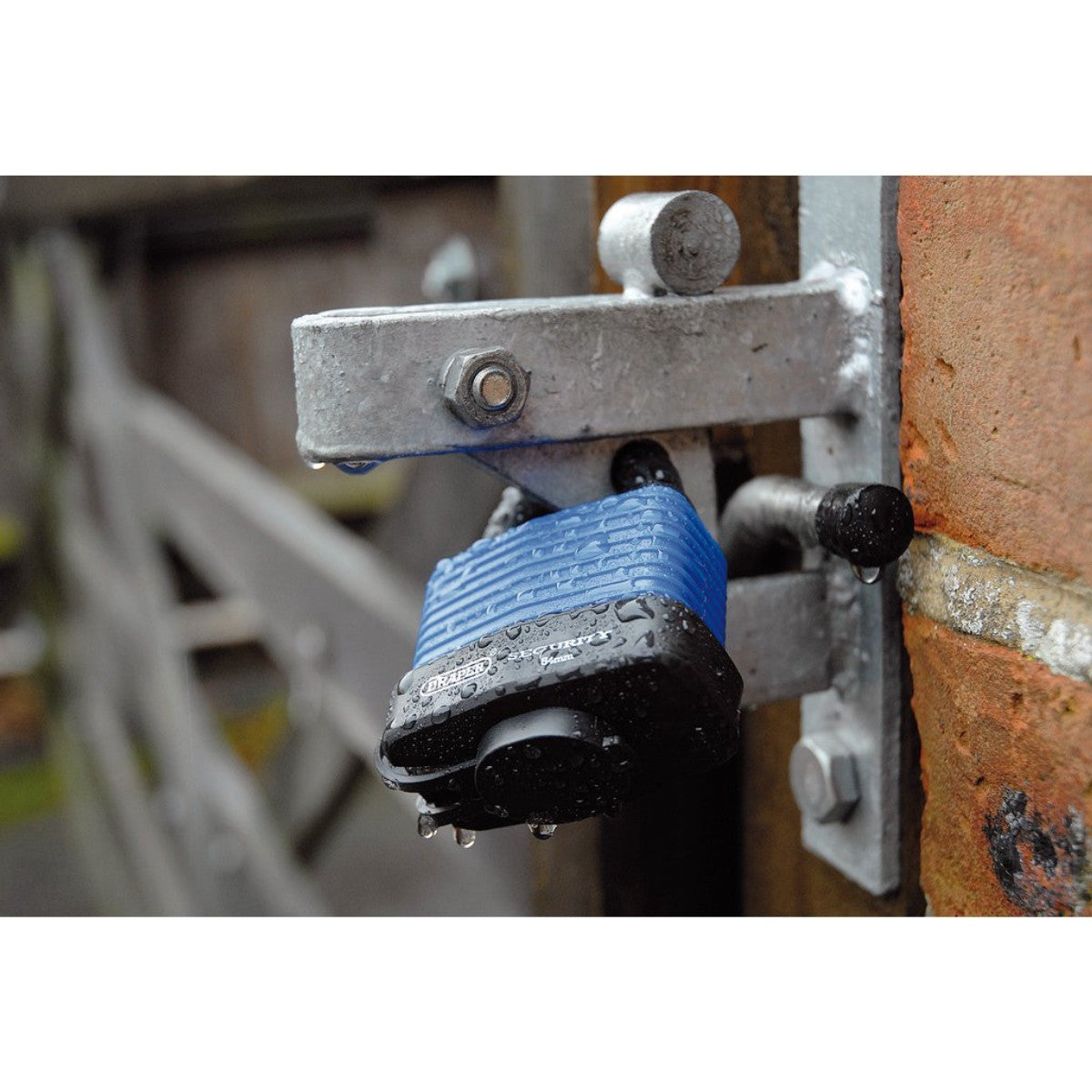 Draper Laminated Steel Padlock and 2 Keys with Hardened Steel Shackle and Bumper, 54mm 64178