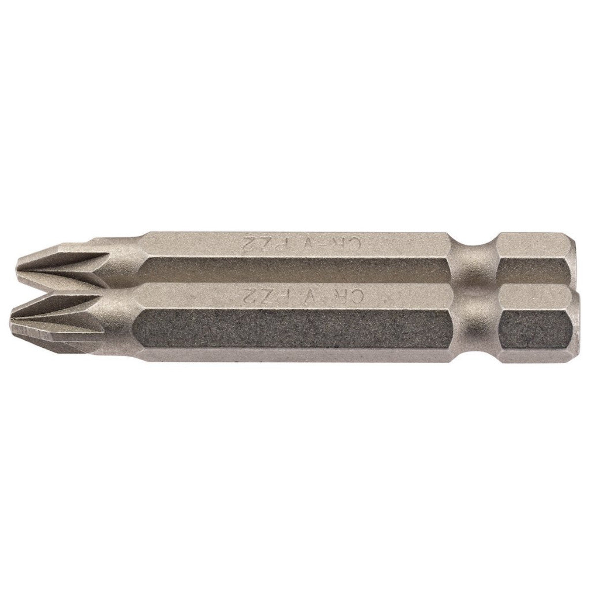 Draper PZ Type Insert Bit, 1/4" Hex, 50mm Long, No.2 (Pack of 2) 64228