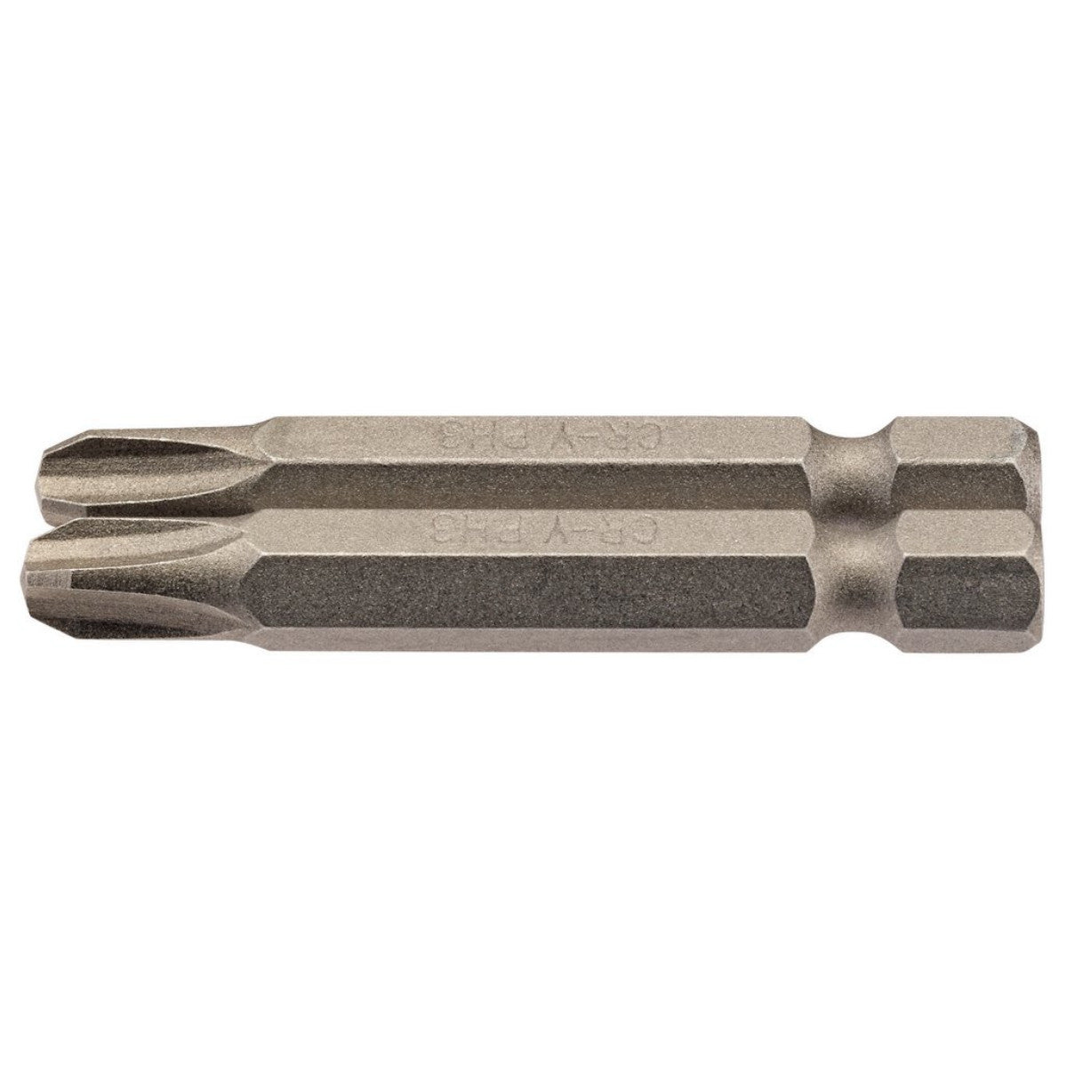 Draper Cross Slot Insert Bit, 1/4" Hex, 50mm Long, No.3 (Pack of 2) 64241