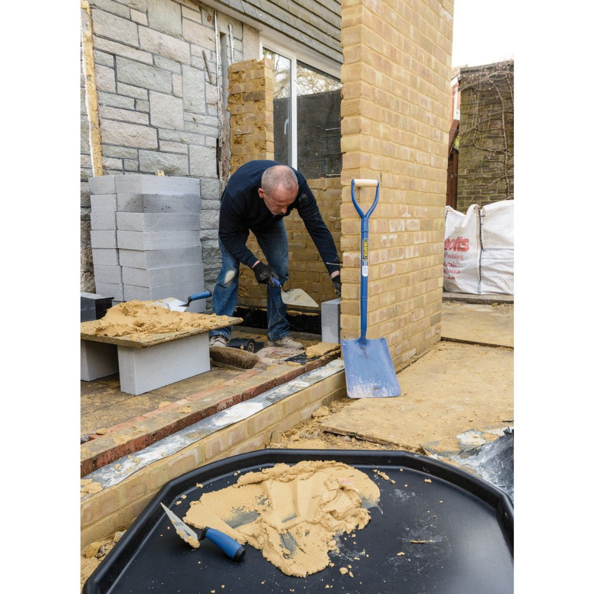 Draper Expert All Steel Contractors Square Mouth Shovel 64327