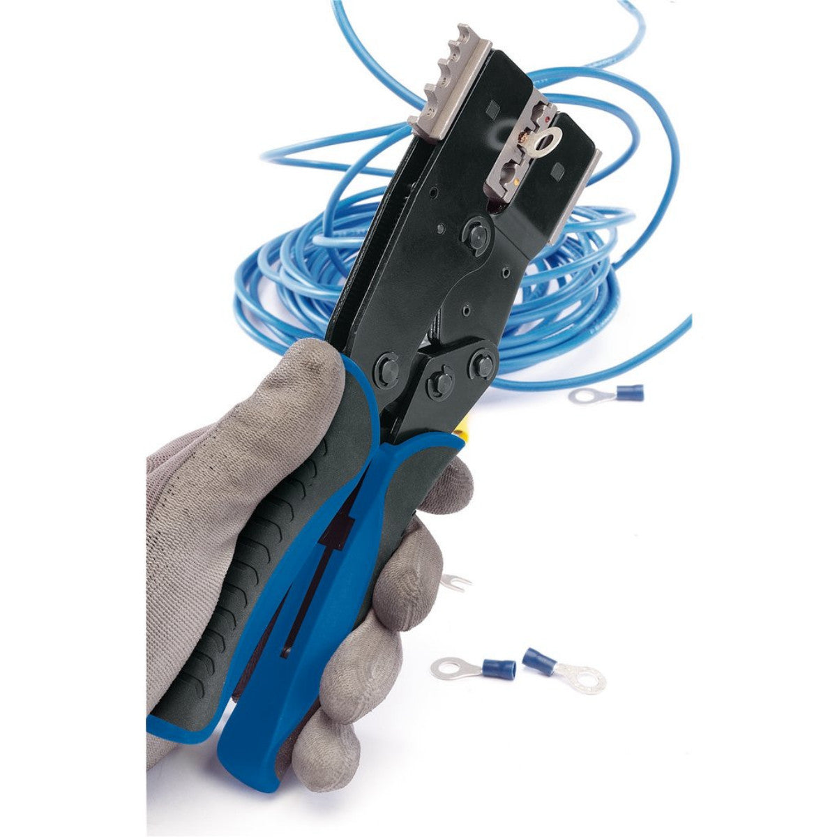 Draper Expert Quick Change Ratchet Action Crimping Tool, 220mm 64336