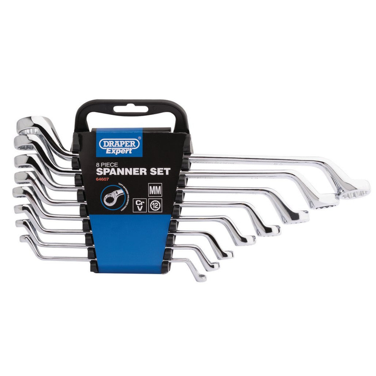 Draper Expert HI-TORQ Deep Offset Metric Ring Spanner Set (8 Piece) 64607