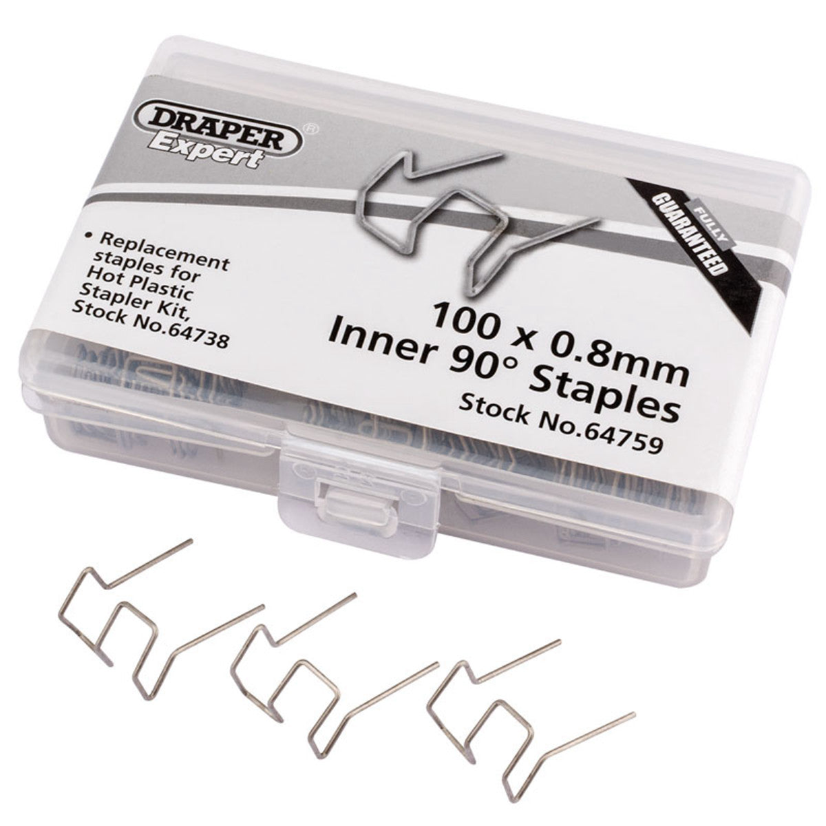 Draper Expert 0.8MM Bent Castle Staples 64759