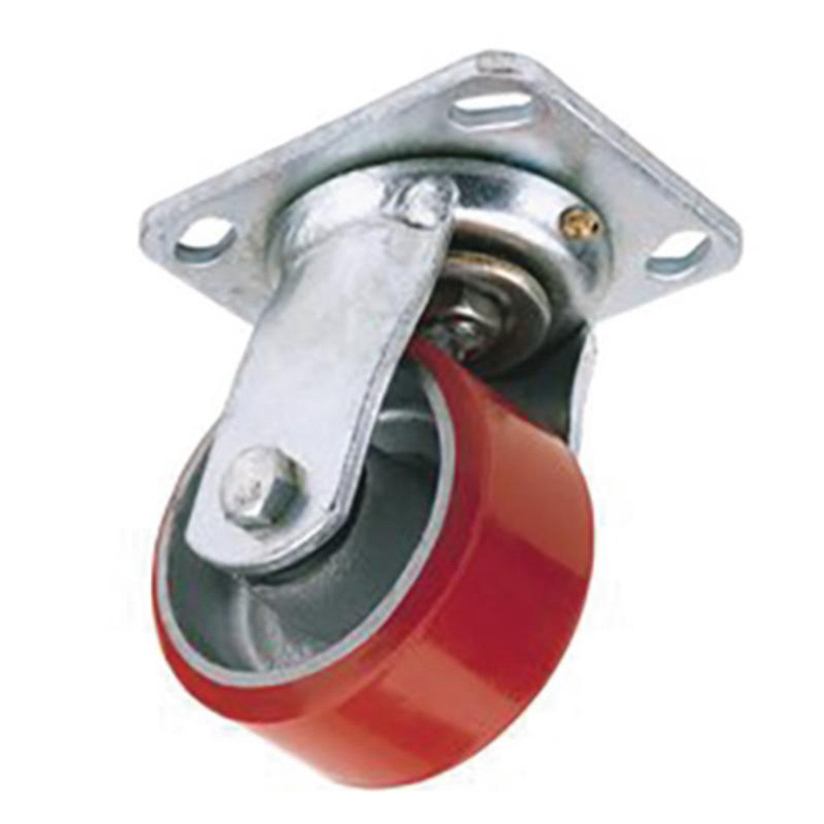 Draper Swivel Plate Fixing Heavy Duty Polyurethane Wheel, 100mm Diameter, S.W.L. 250kg 65523