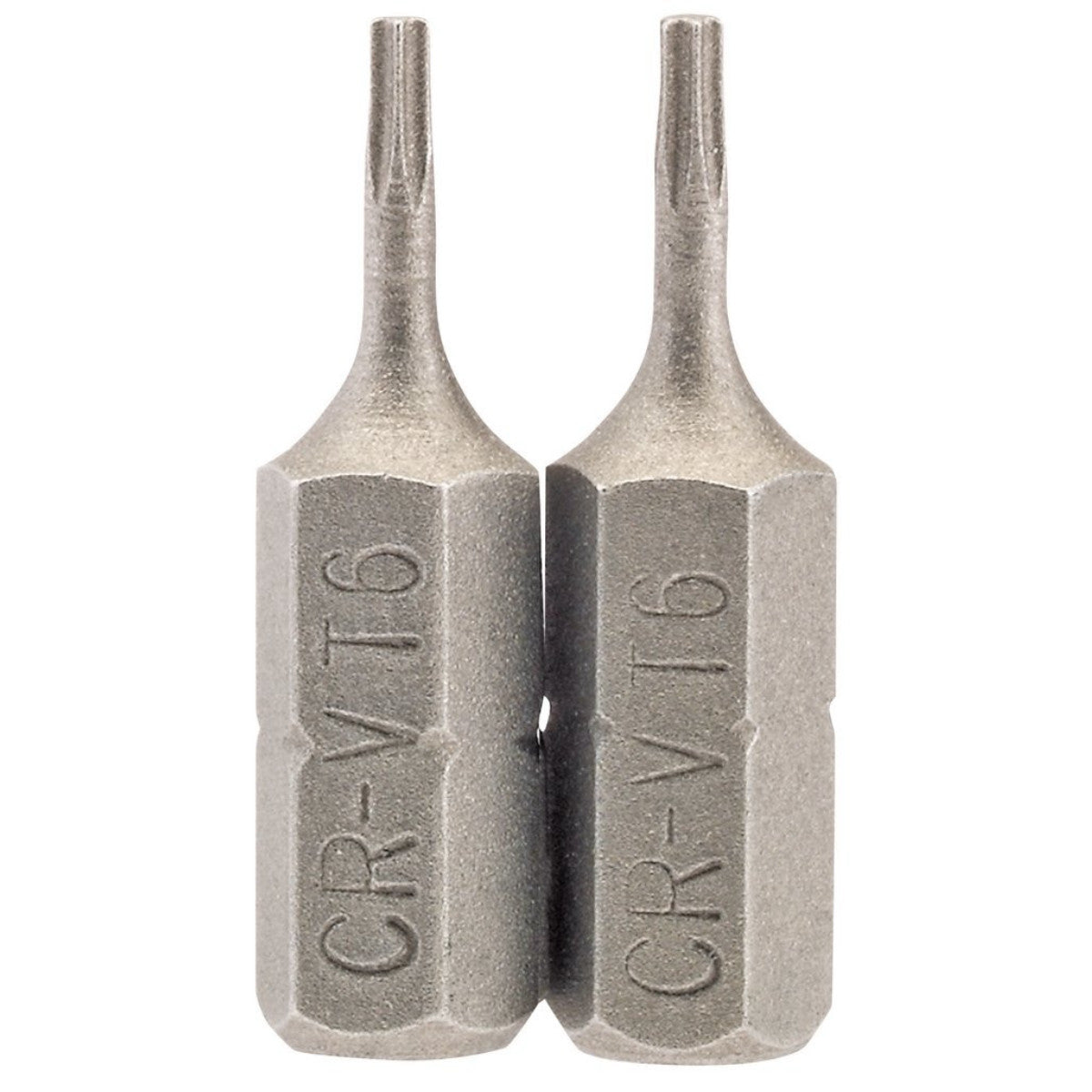Draper TX-STAR Insert Bit, 1/4" Hex, 25mm Long, T6 (Pack of 2) 66338