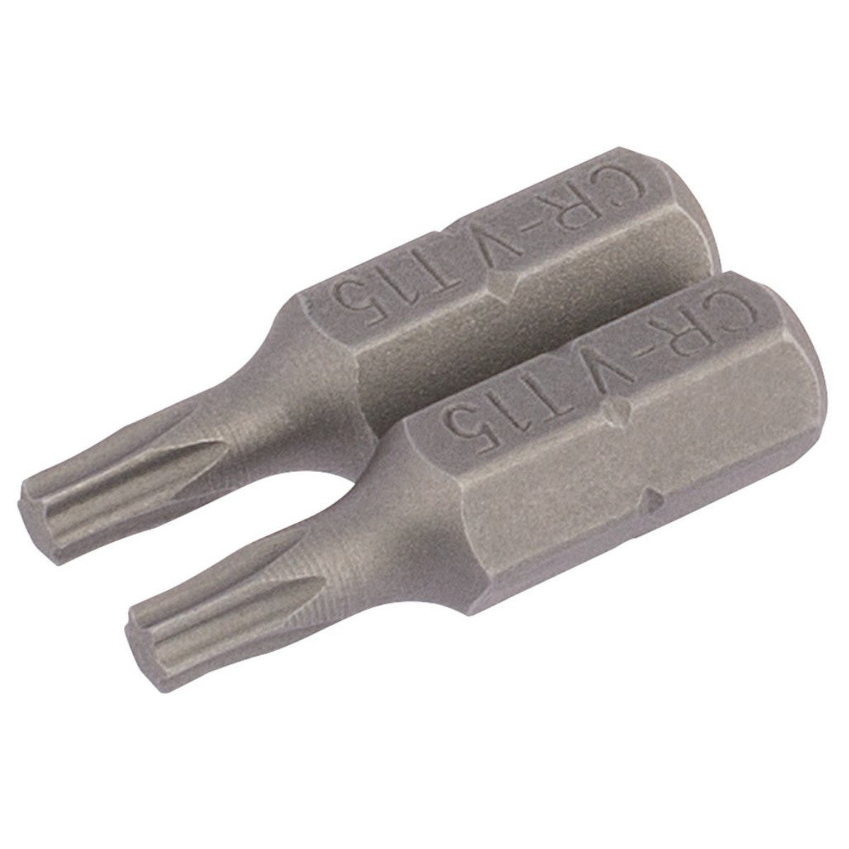 Draper TX-STAR Insert Bit, 1/4" Hex, 25mm Long, T15 (Pack of 2) 66429
