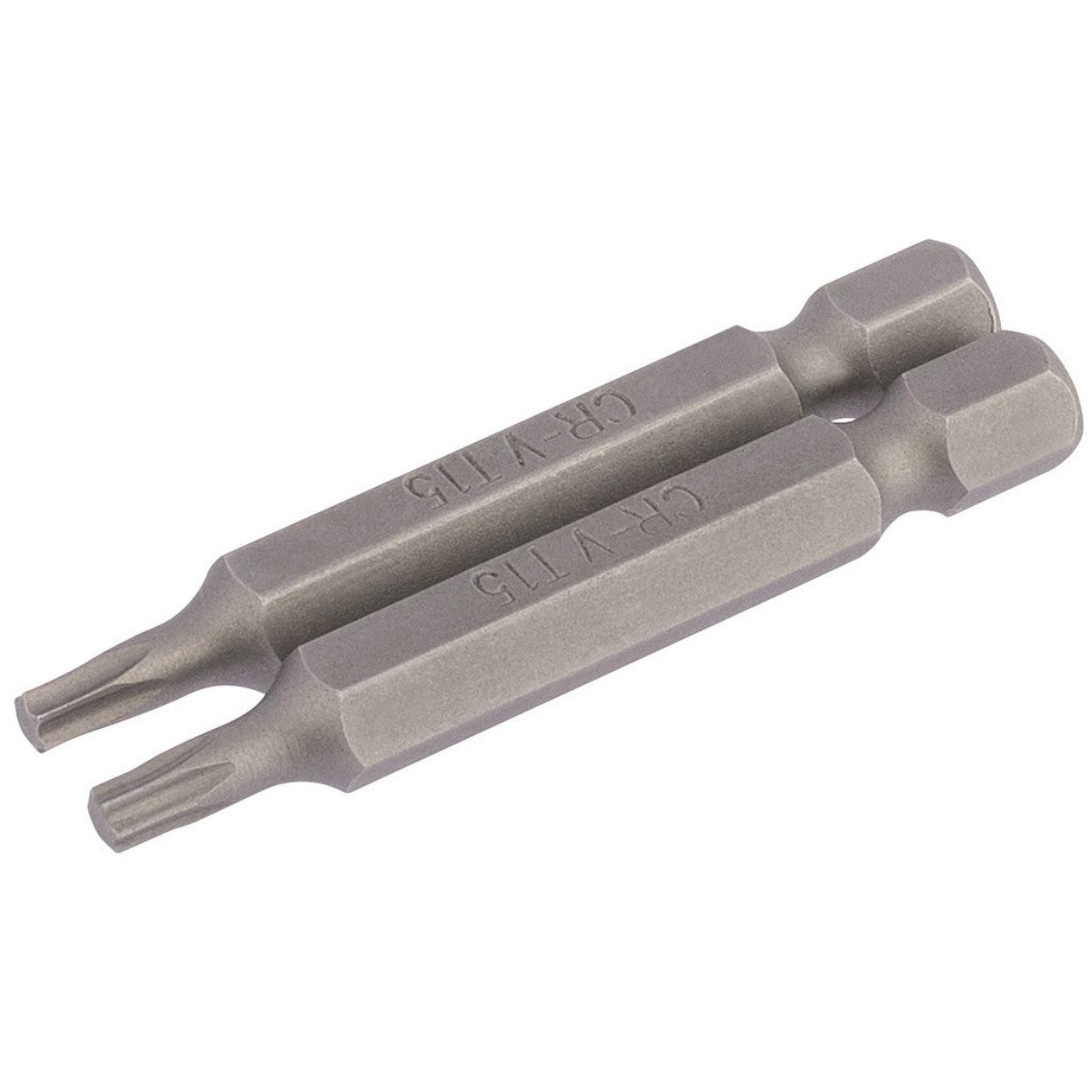 Draper TX-STAR Insert Bit, 1/4" Hex, 50mm Long, T15 (Pack of 2) 66487