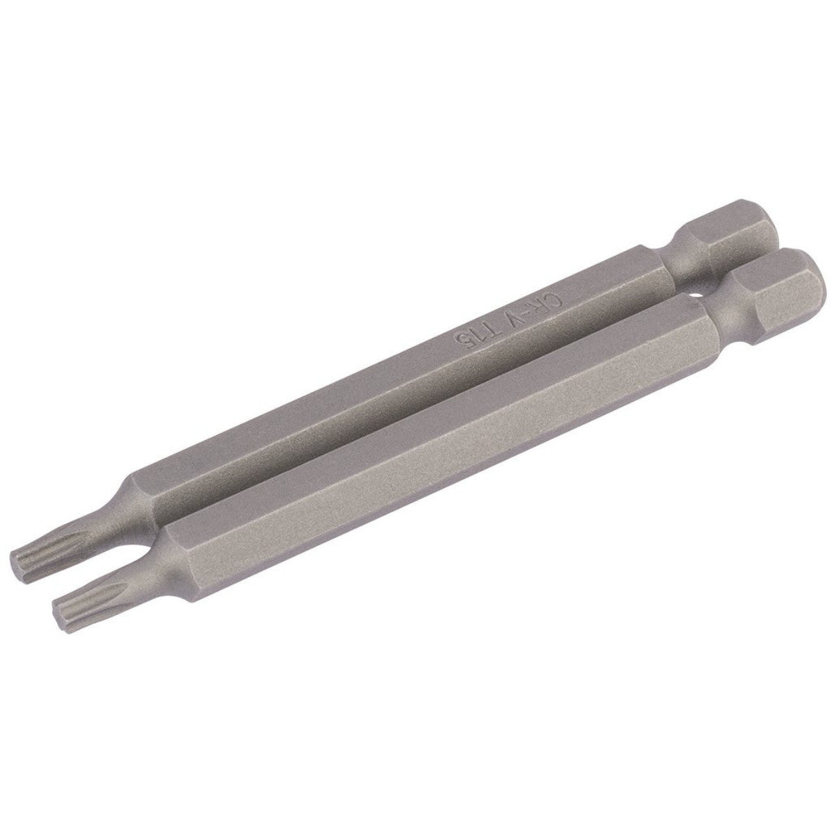 Draper TX-STAR Insert Bit, 1/4" Hex, 75mm Long, T15 (Pack of 2) 66847