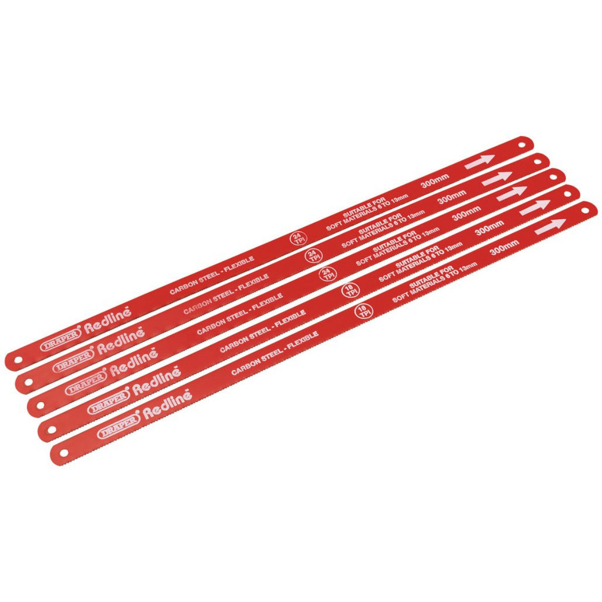 Draper Redline Hacksaw Blades, 300mm (Pack of 5) 68414