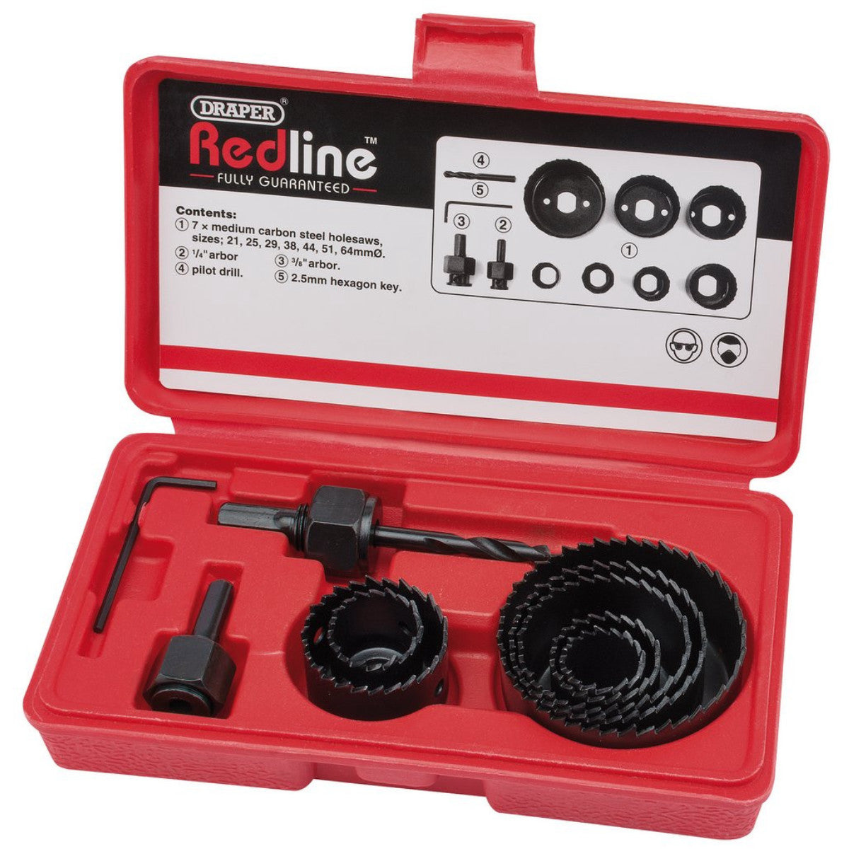 Draper Redline Holesaw Kit (11 Piece) 68470
