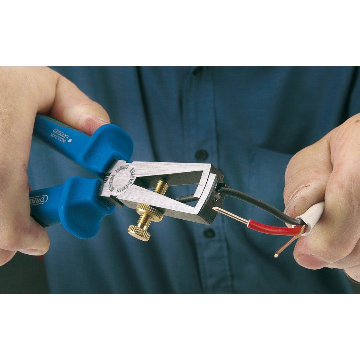 Draper Expert Heavy Duty Soft Grip Wire Stripping Pliers, 150mm 68894