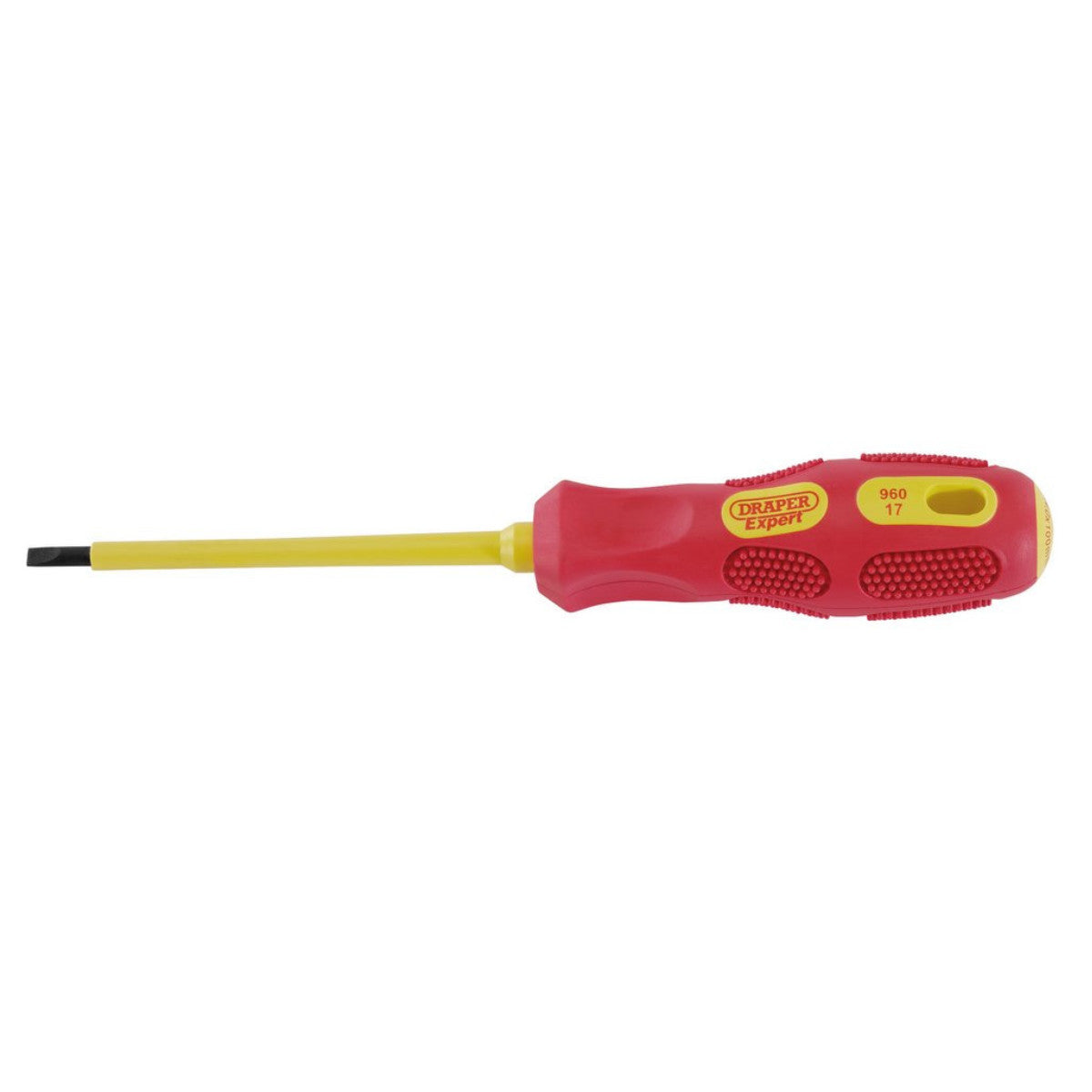 Draper Expert VDE Approved Fully Insulated Plain Slot Screwdriver, 4 x 100mm 69213