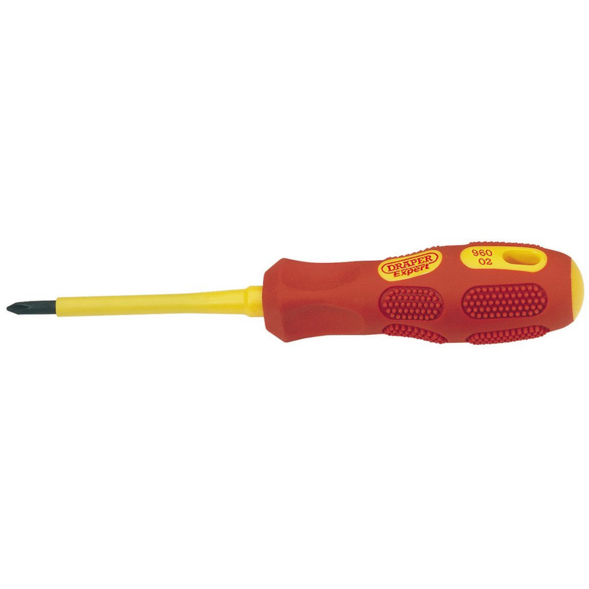 Draper Expert VDE Approved Fully Insulated Cross Slot Screwdriver, No.1 x 80mm (Sold Loose) 69225