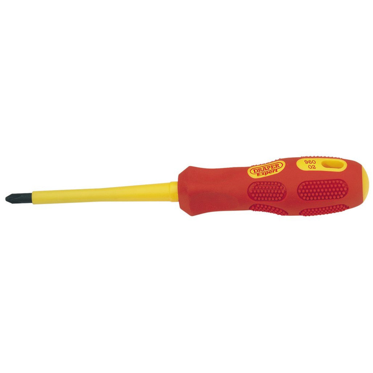 Draper Expert VDE Approved Fully Insulated Cross Slot Screwdriver, No.2 x 100mm (Sold Loose) 69226