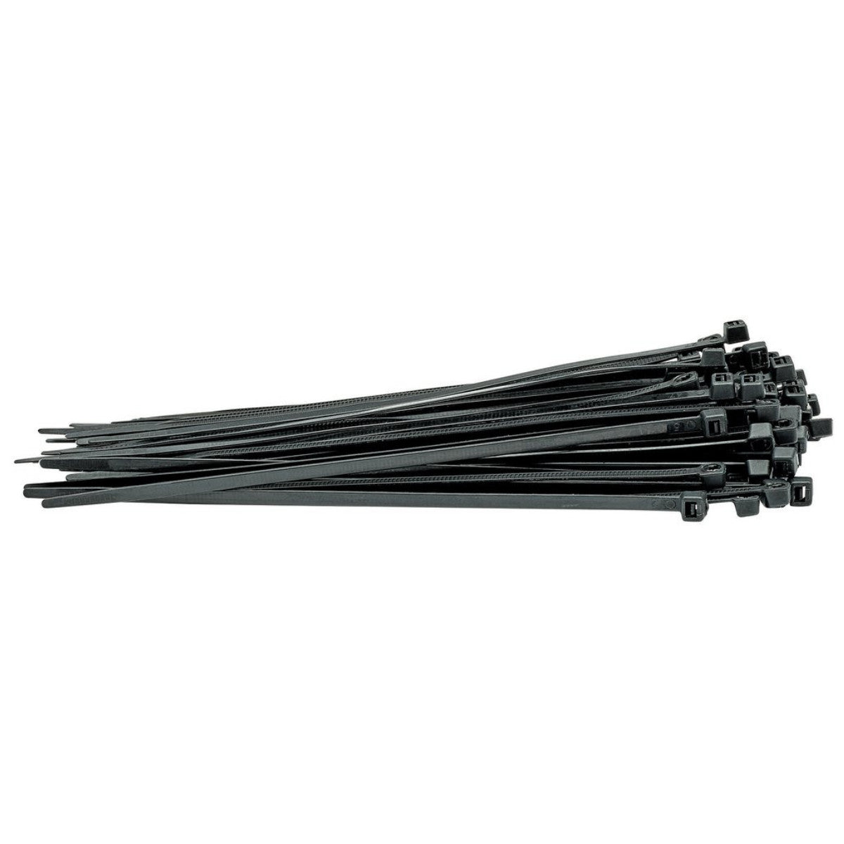 Draper Cable Ties, 4.8 x 200mm, Black (Pack of 100) 70393