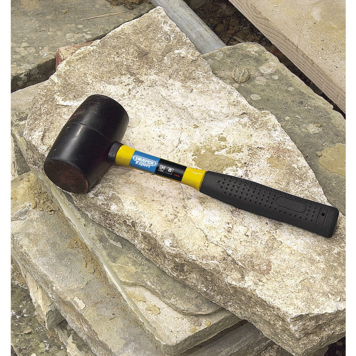 Draper Expert Rubber Mallet with Fibreglass Shaft, 680g/24oz 72020