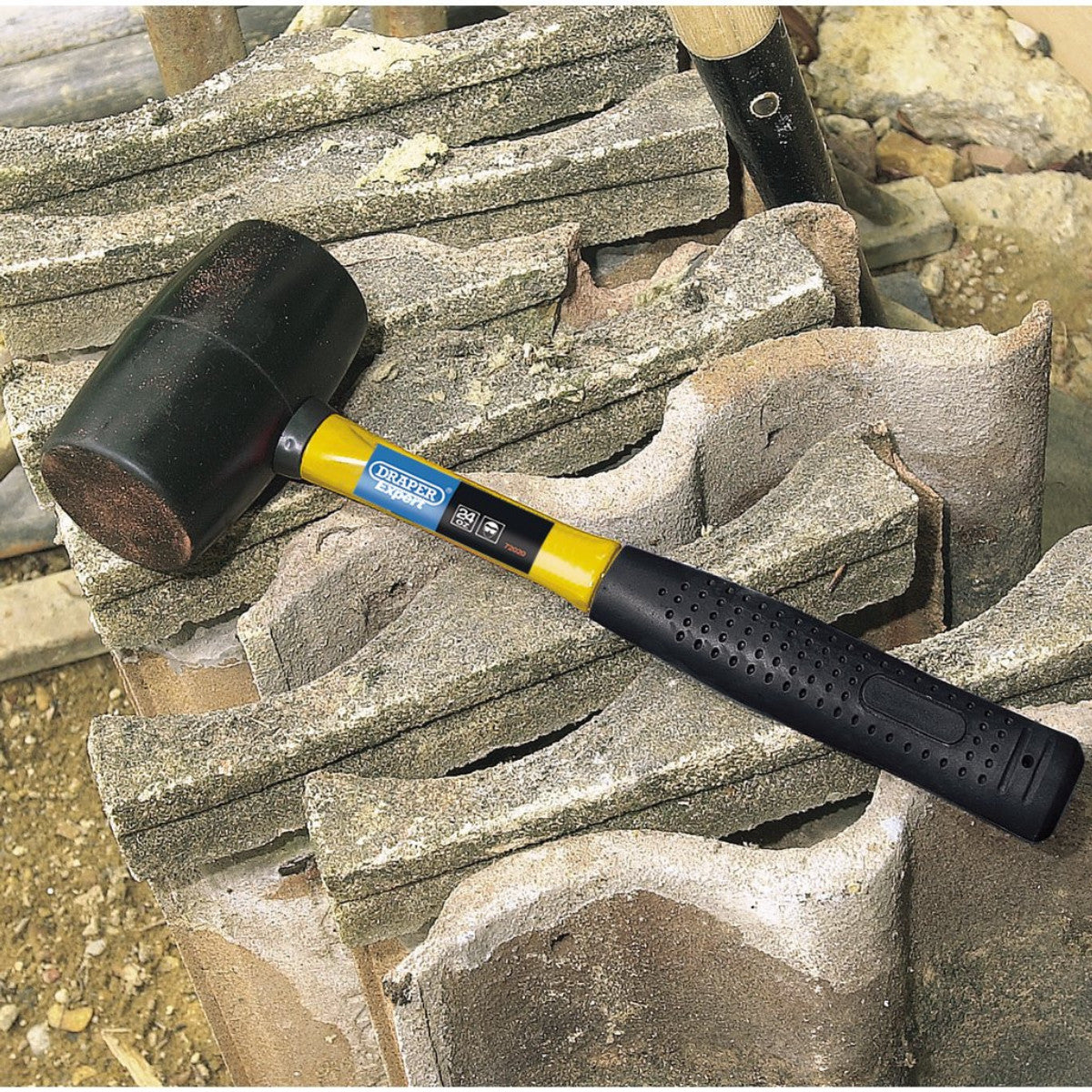 Draper Expert Rubber Mallet with Fibreglass Shaft, 680g/24oz 72020