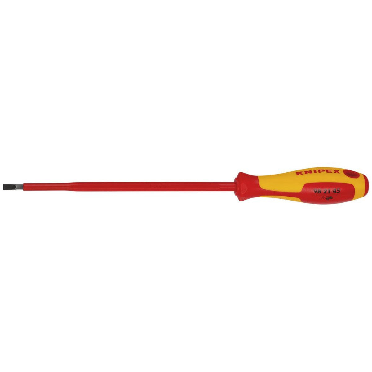 Knipex 98 21 45 VDE Insulated Slotted Screwdriver, 4.5 x 180mm 72379