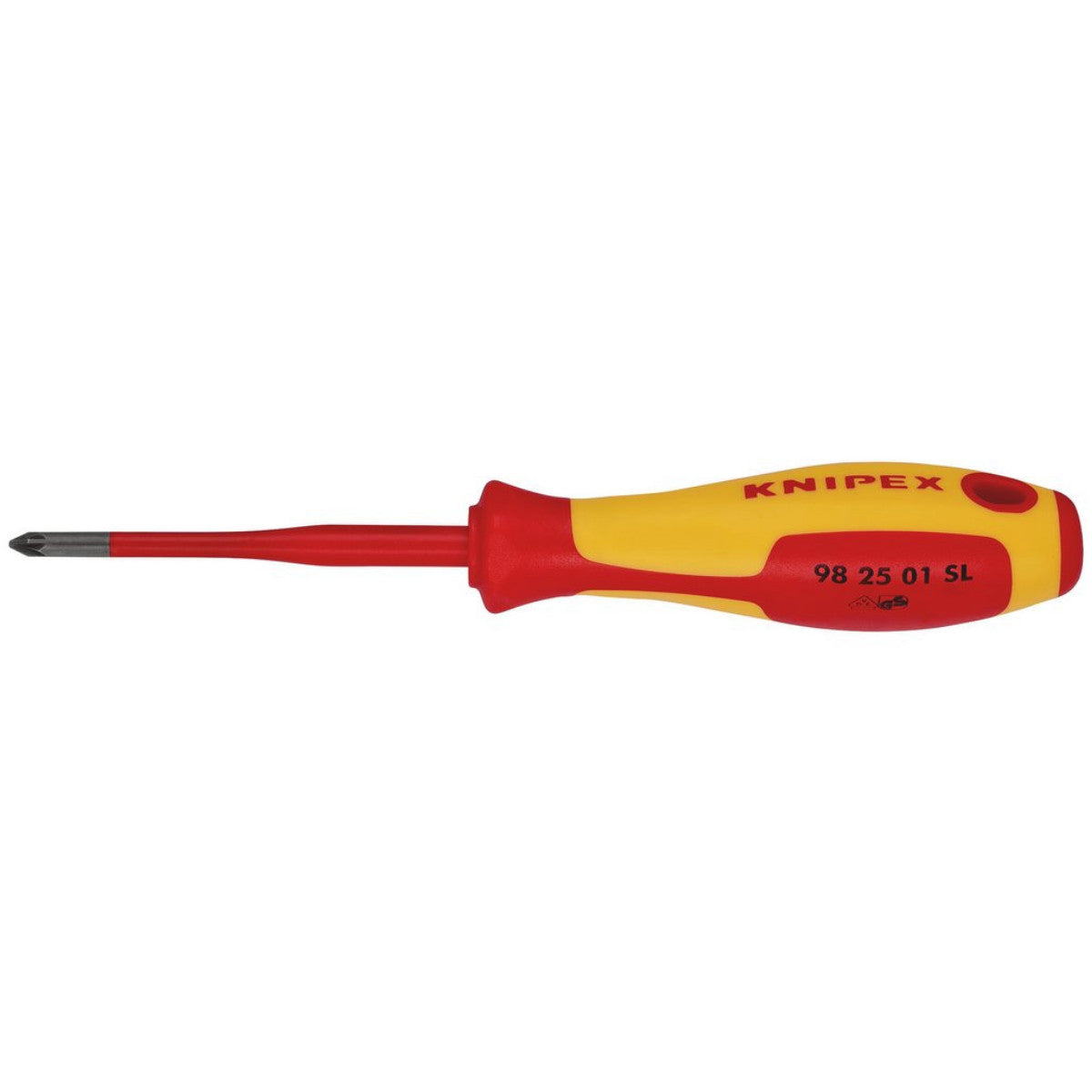 Knipex 98 25 01 SL VDE Insulated Pozidriv Screwdriver, PZ1 x 80mm - Slim 72455