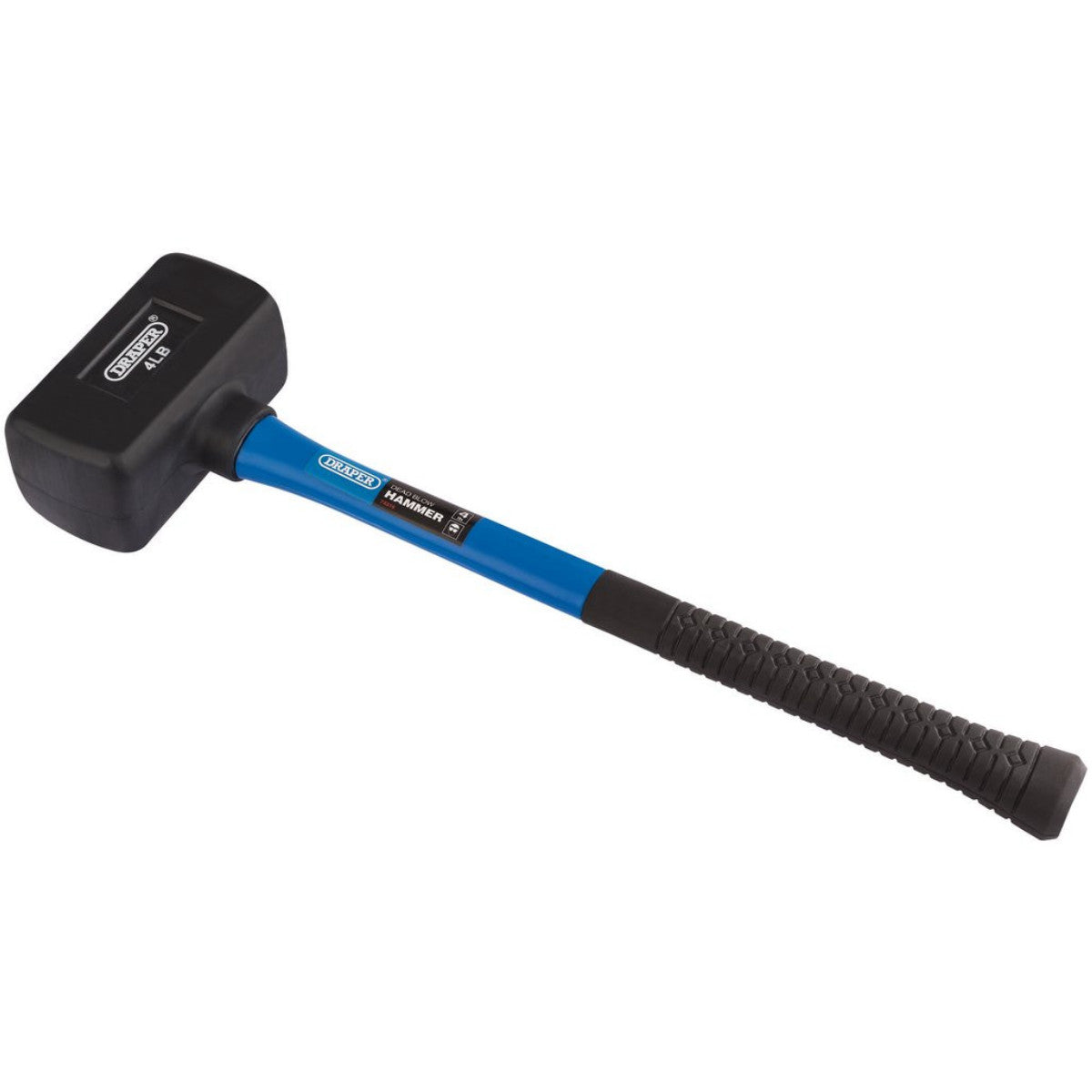 Draper Rubber Dead Blow Hammer with Fibreglass Shaft, 1.8kg/4lb 74319