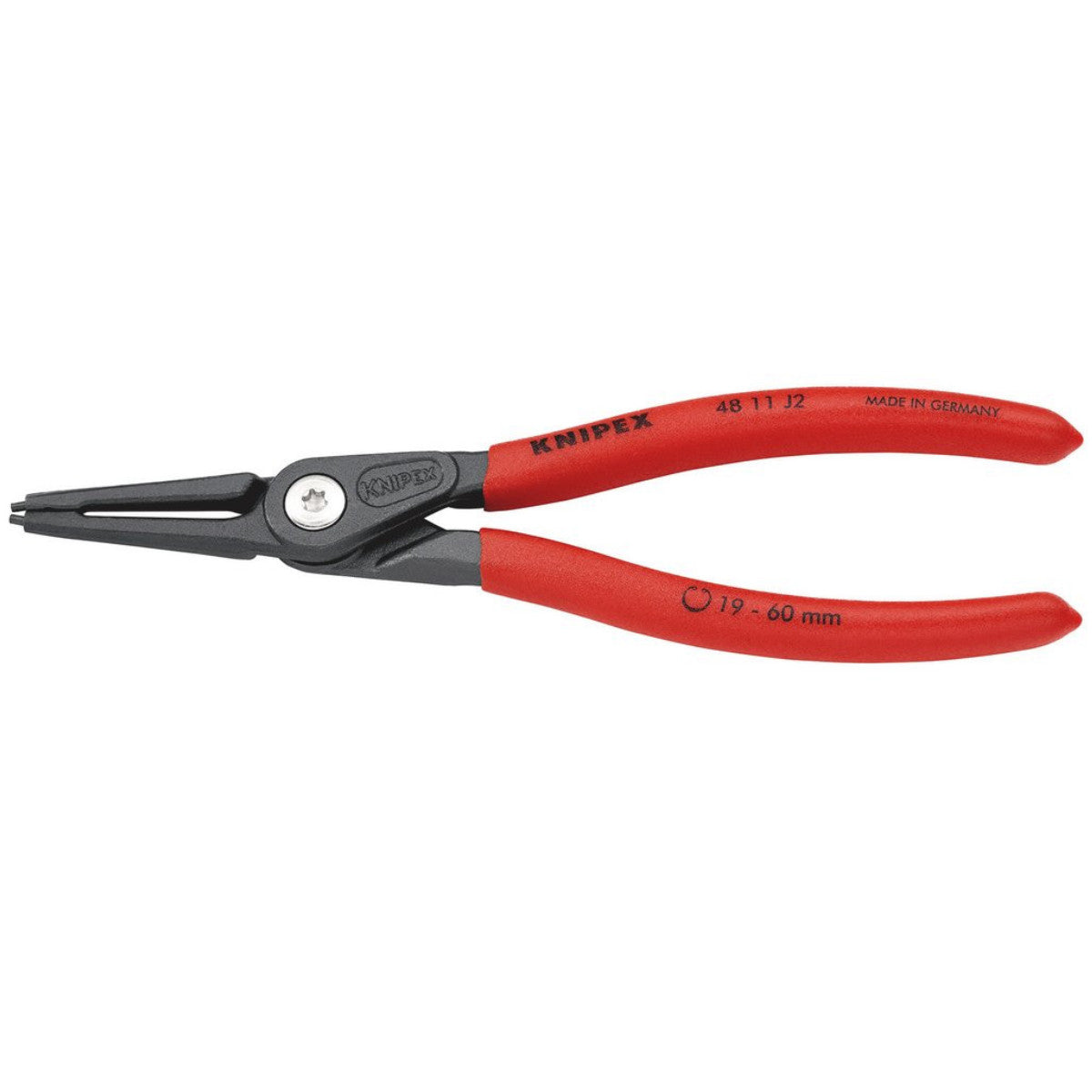Knipex 48 11 J2 SB Precision Circlip Pliers For Internal Circlips In Bore Holes, 180mm 75079