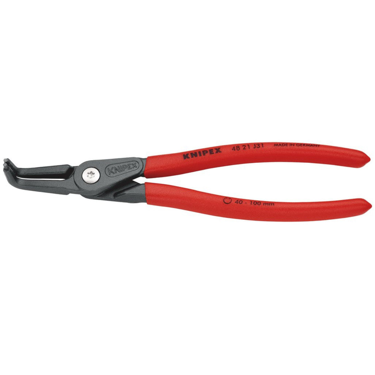 Knipex 48 21 J31 SB Precision Circlip Pliers For Internal Circlips In Bore Holes, 210mm 75086
