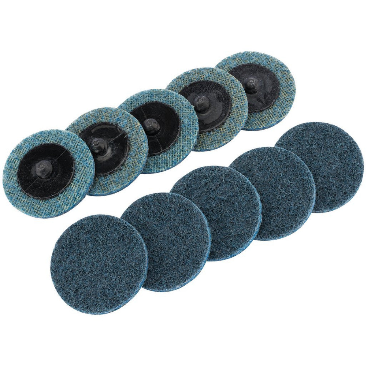Draper Polycarbide Abrasive Pads, 50mm, Fine (Pack of 10) 75622