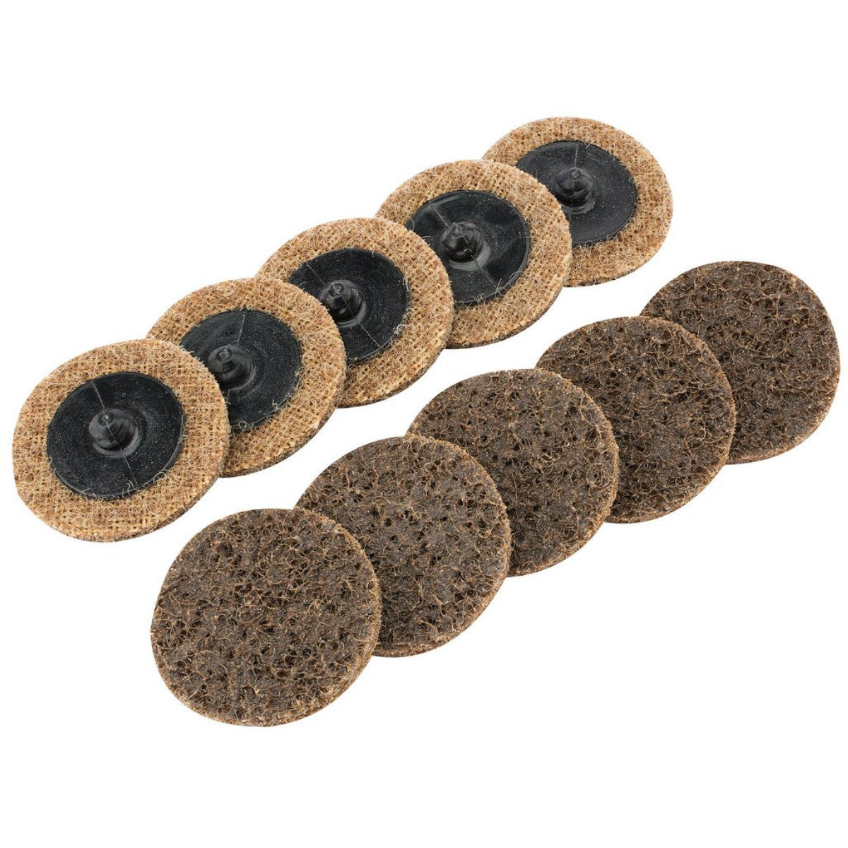 Draper Polycarbide Abrasive Pads, 50mm, Coarse (Pack of 10) 75625